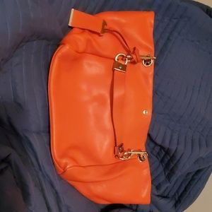 Orange Jimmy Choo leather Purse/Bag